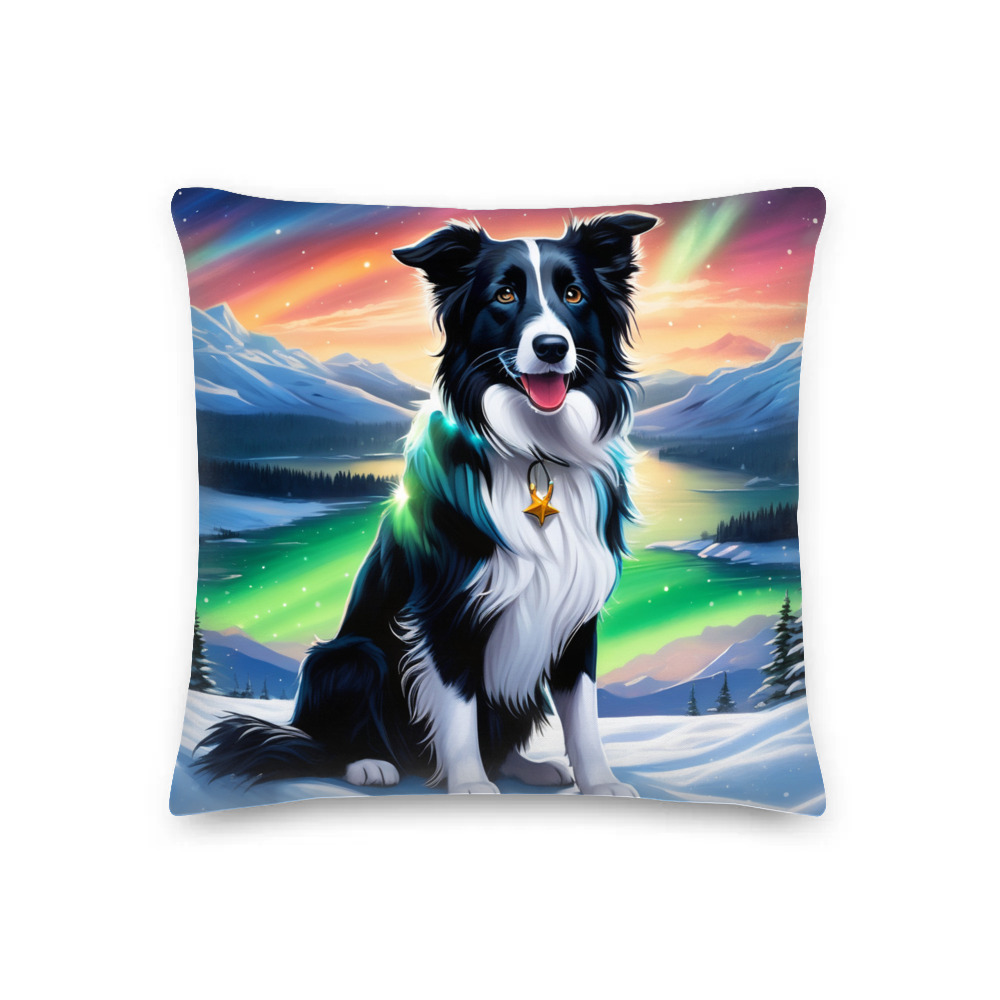 PugMug Custom Border Collie Premium Pillow