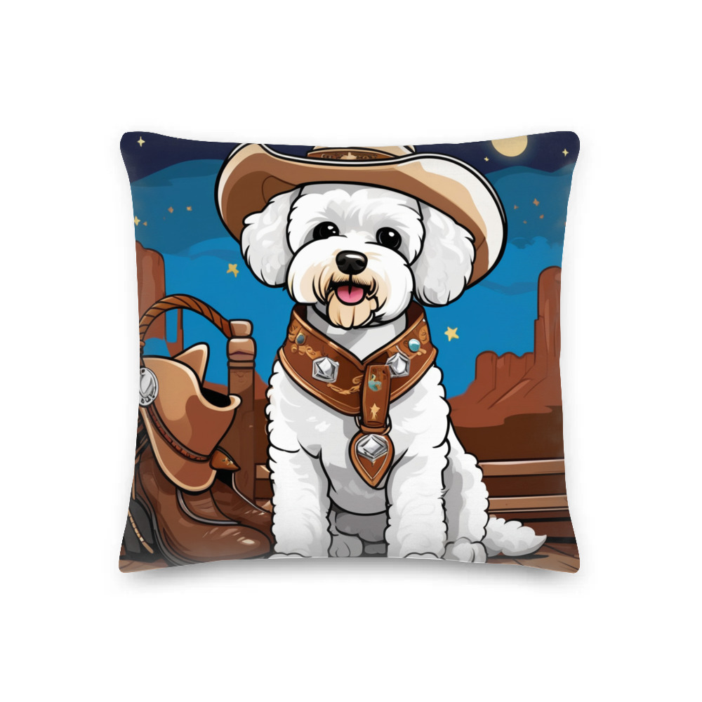 PugMug Custom Bichons Frise Premium Pillow