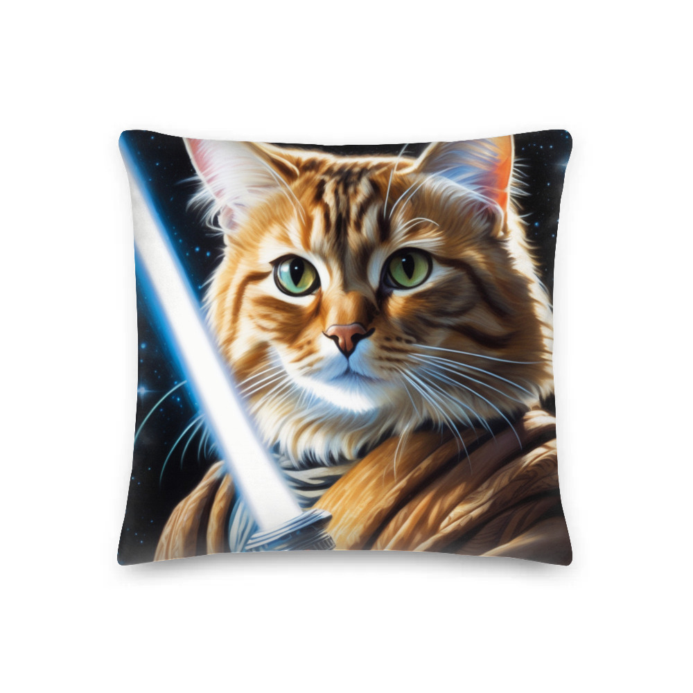PugMug Custom Tabby Exotic Cat Premium Pillow
