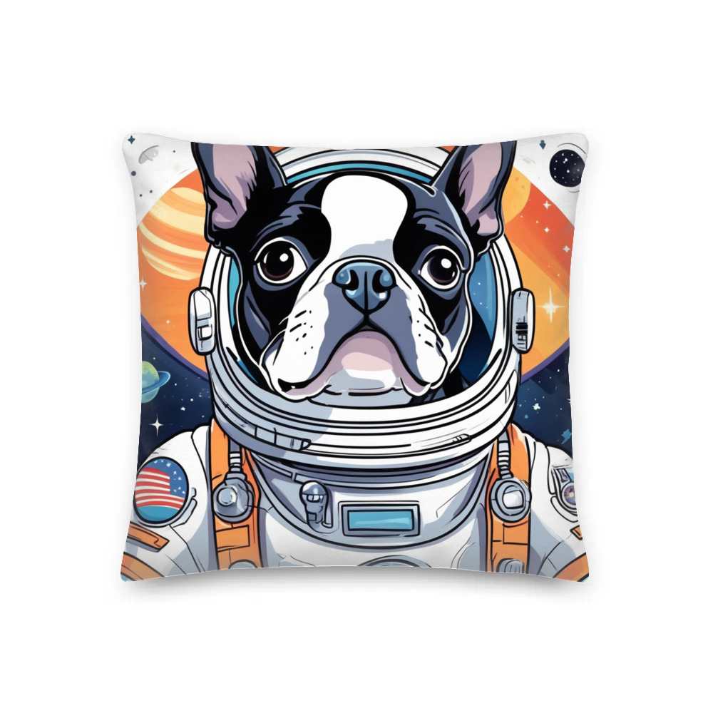 PugMug Custom Boston Terrier Premium Pillow