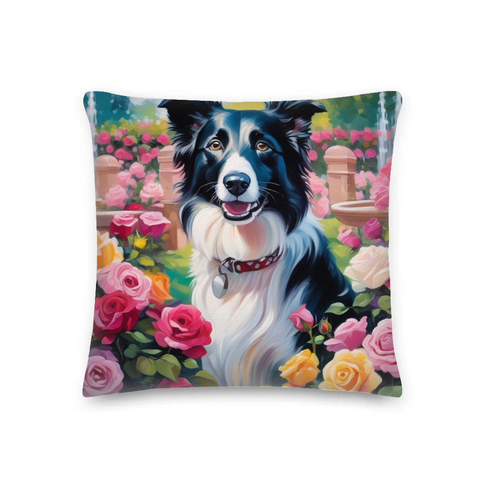 PugMug Custom Border Collie Premium Pillow