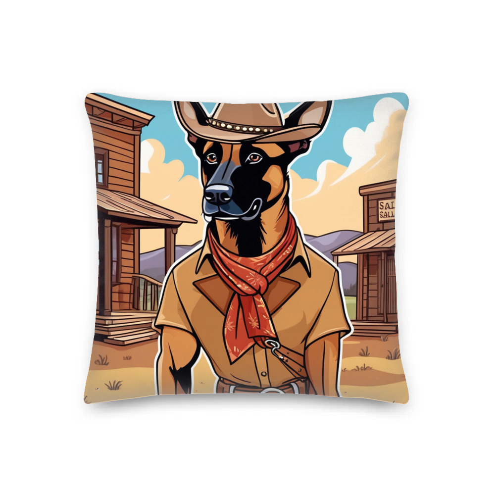 PugMug Custom Belgian Malinois Premium Pillow