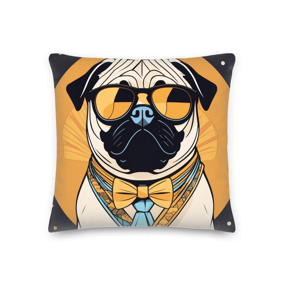 PugMug Custom Pug Premium Pillow