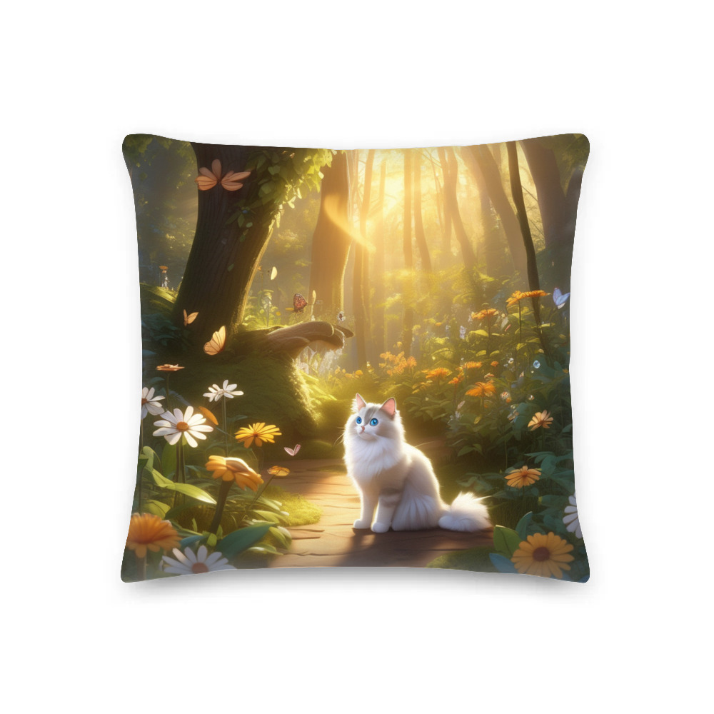 PugMug Custom Tabby Ragdoll Cat Premium Pillow