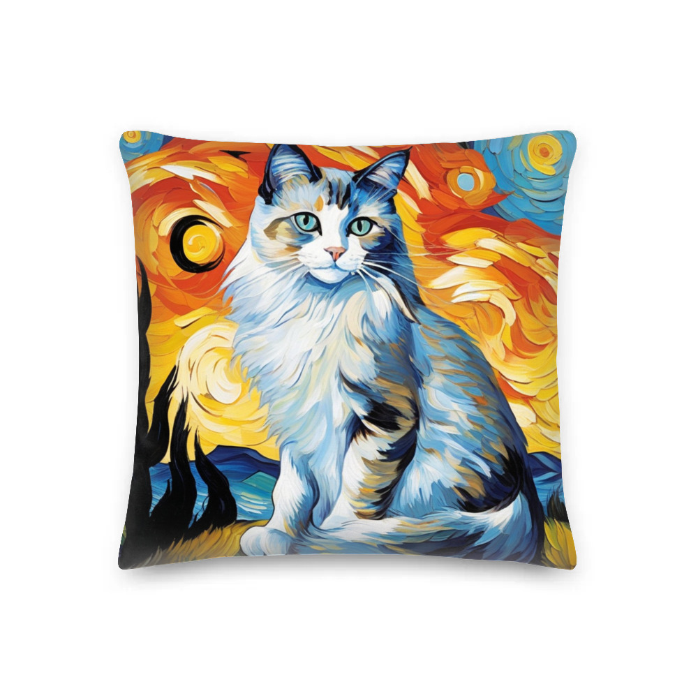 PugMug Custom Tabby Ragdoll Cat Premium Pillow