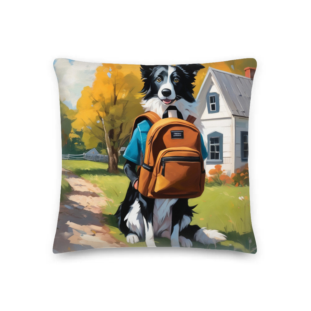 PugMug Custom Border Collie Premium Pillow
