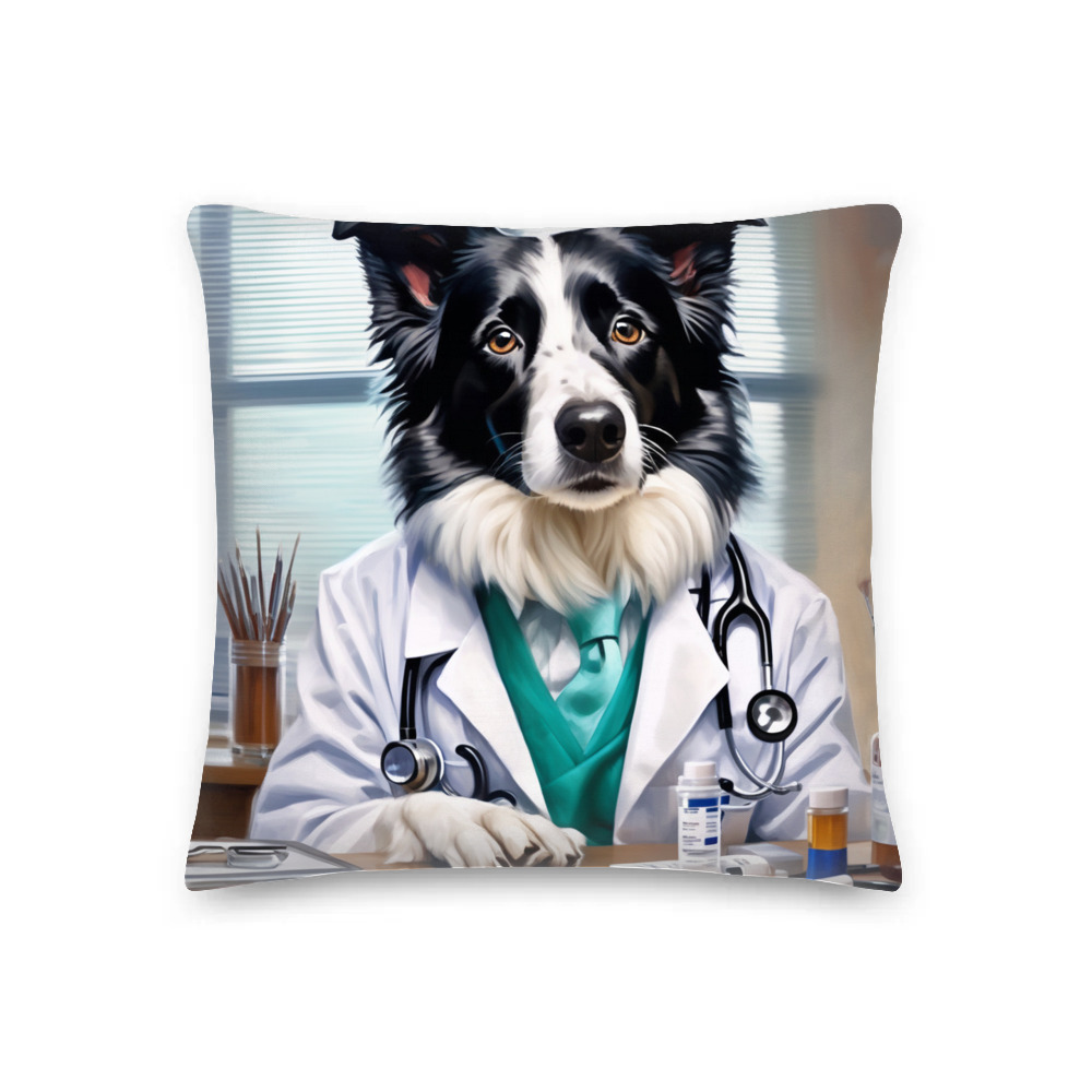 PugMug Custom Border Collie Premium Pillow