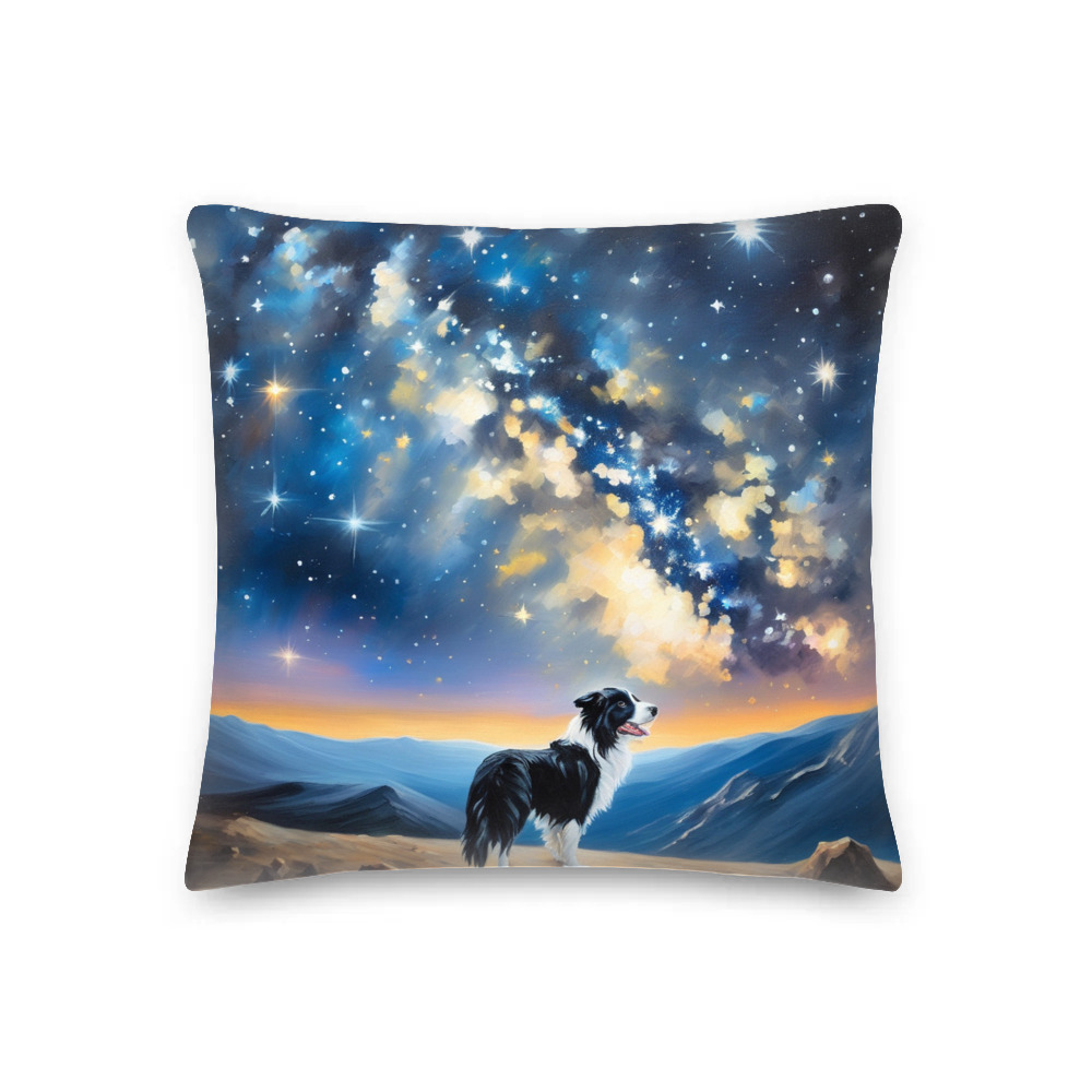 PugMug Custom Border Collie Premium Pillow