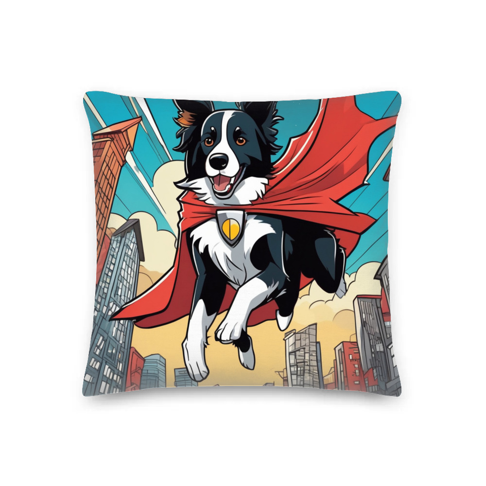 PugMug Custom Border Collie Premium Pillow