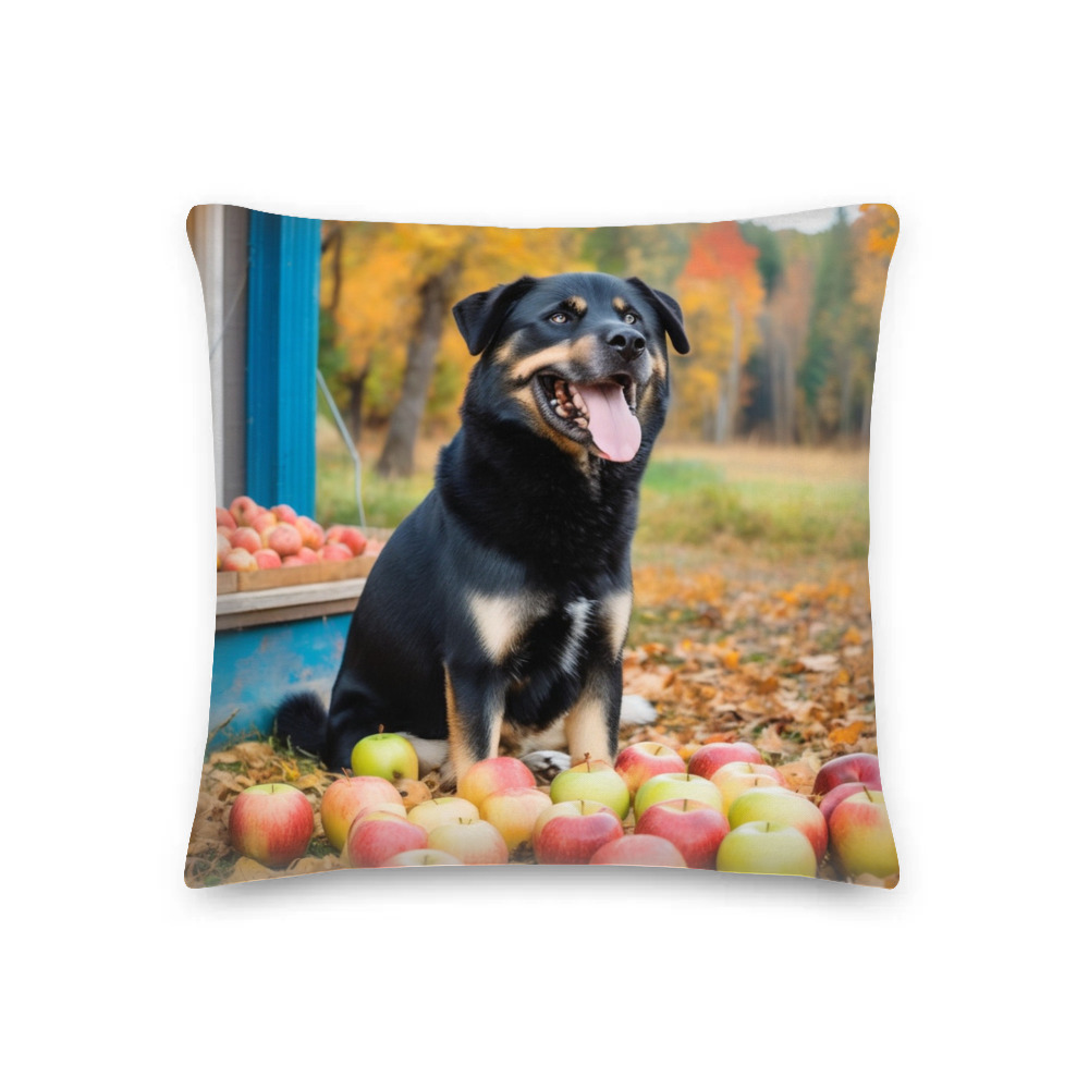 PugMug Custom Blue Premium Pillow