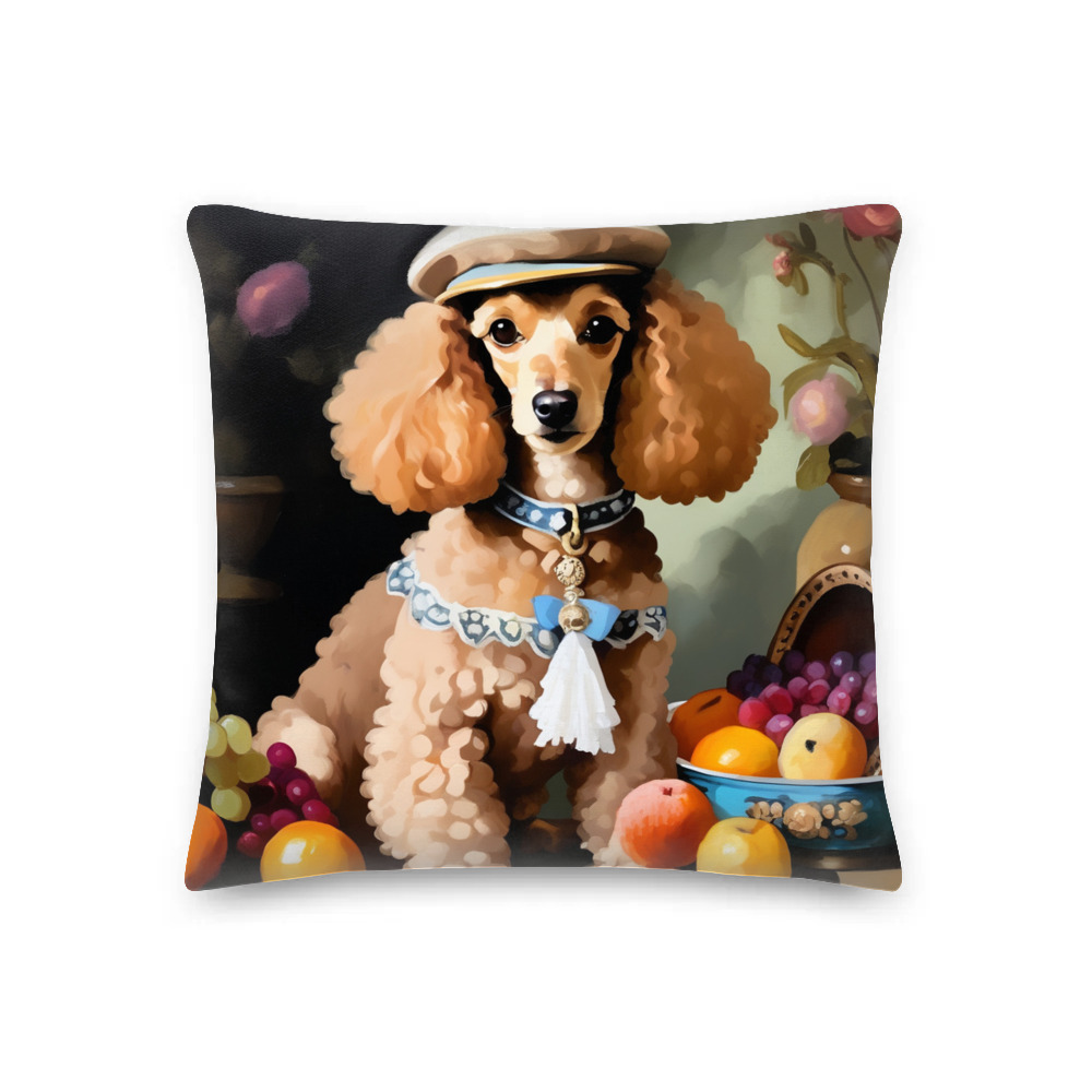 PugMug Custom Tan Poodle Premium Pillow