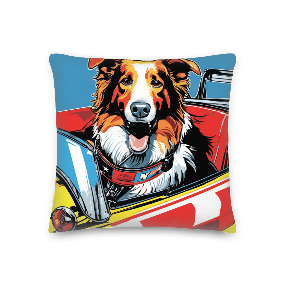 PugMug Custom Collie Premium Pillow