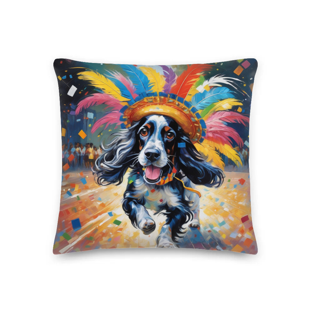 PugMug Custom English Cocker Spaniel Premium Pillow