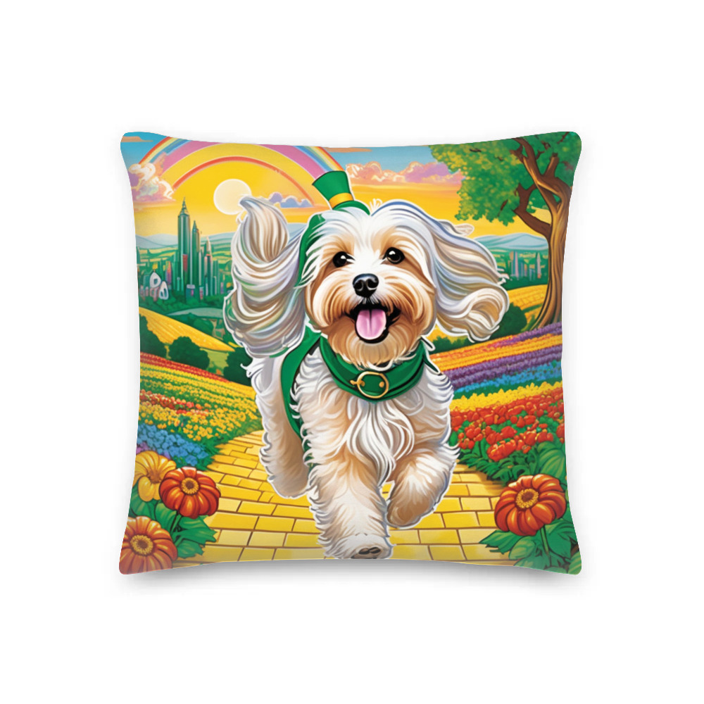PugMug Custom Tan Havanese Dog Premium Pillow