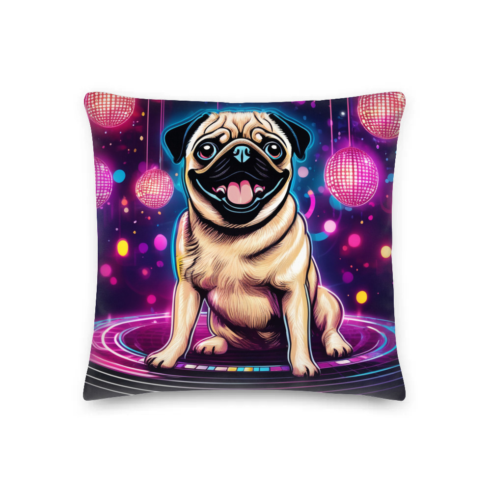 PugMug Custom Pug Premium Pillow