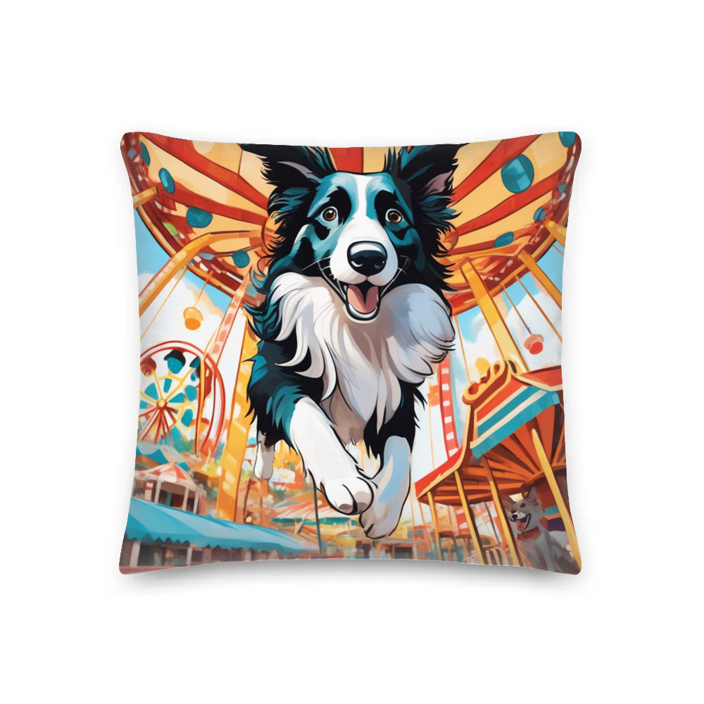 PugMug Custom Border Collie Premium Pillow