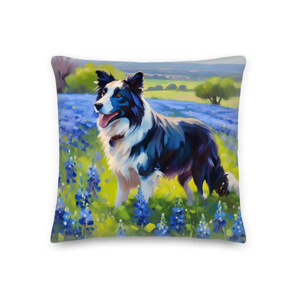 PugMug Custom Border Collie Premium Pillow