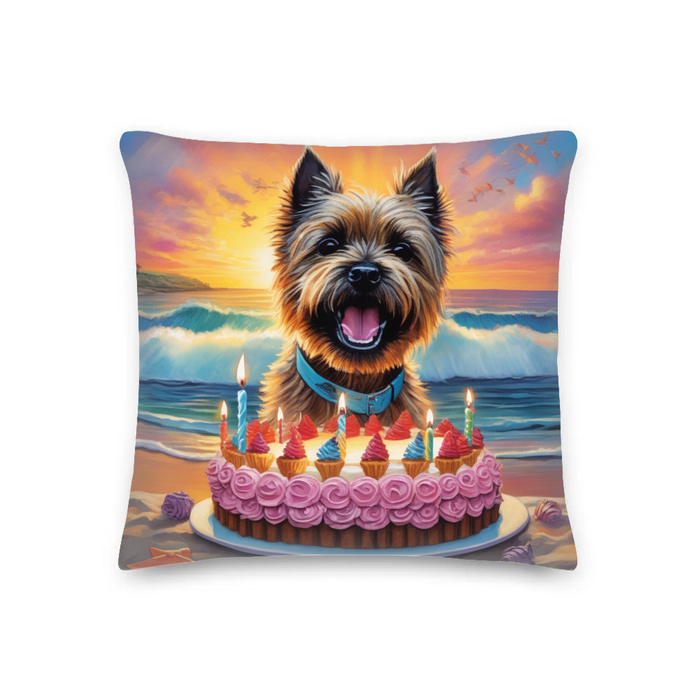 PugMug Custom Cairn Terrier Premium Pillow