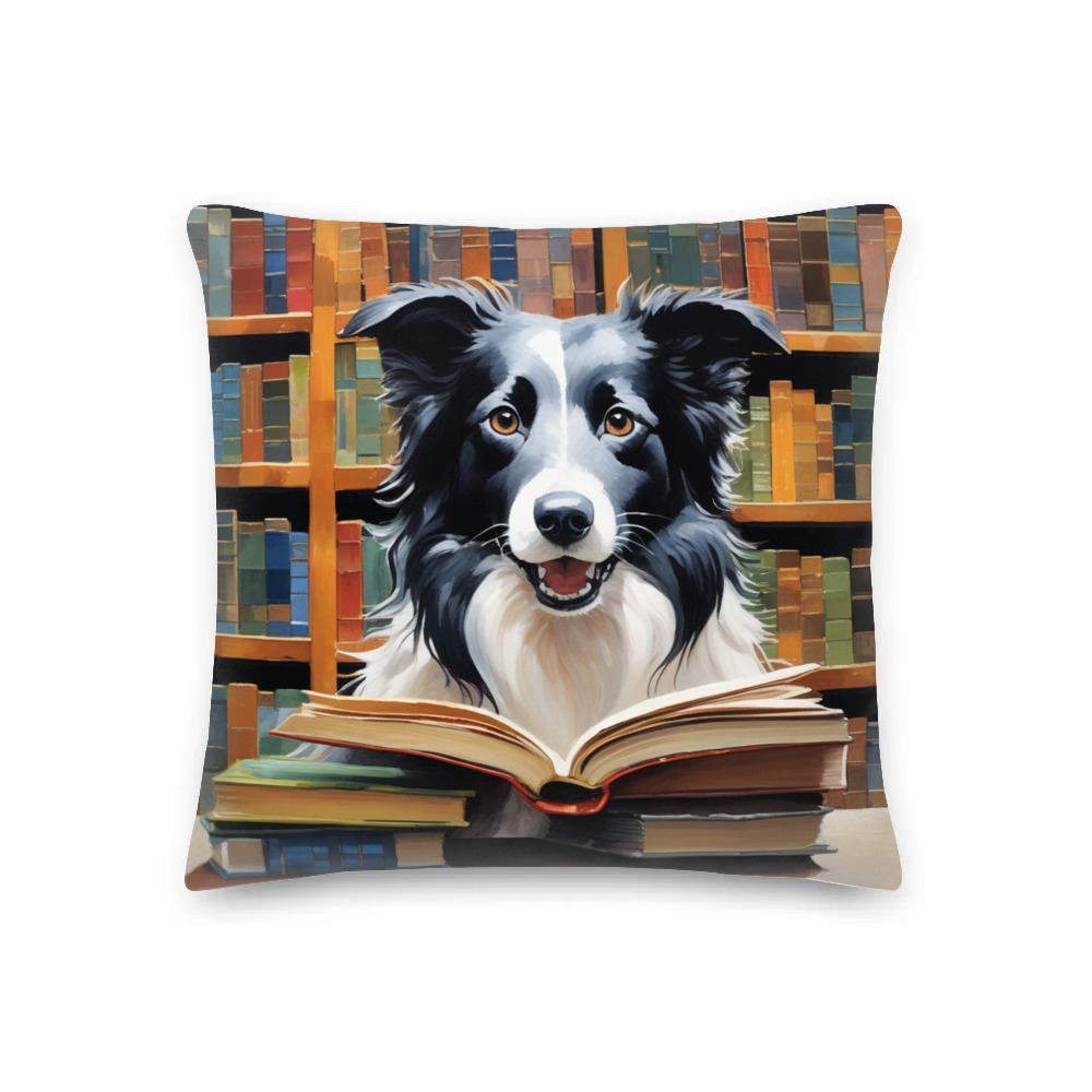 PugMug Custom Border Collie Premium Pillow