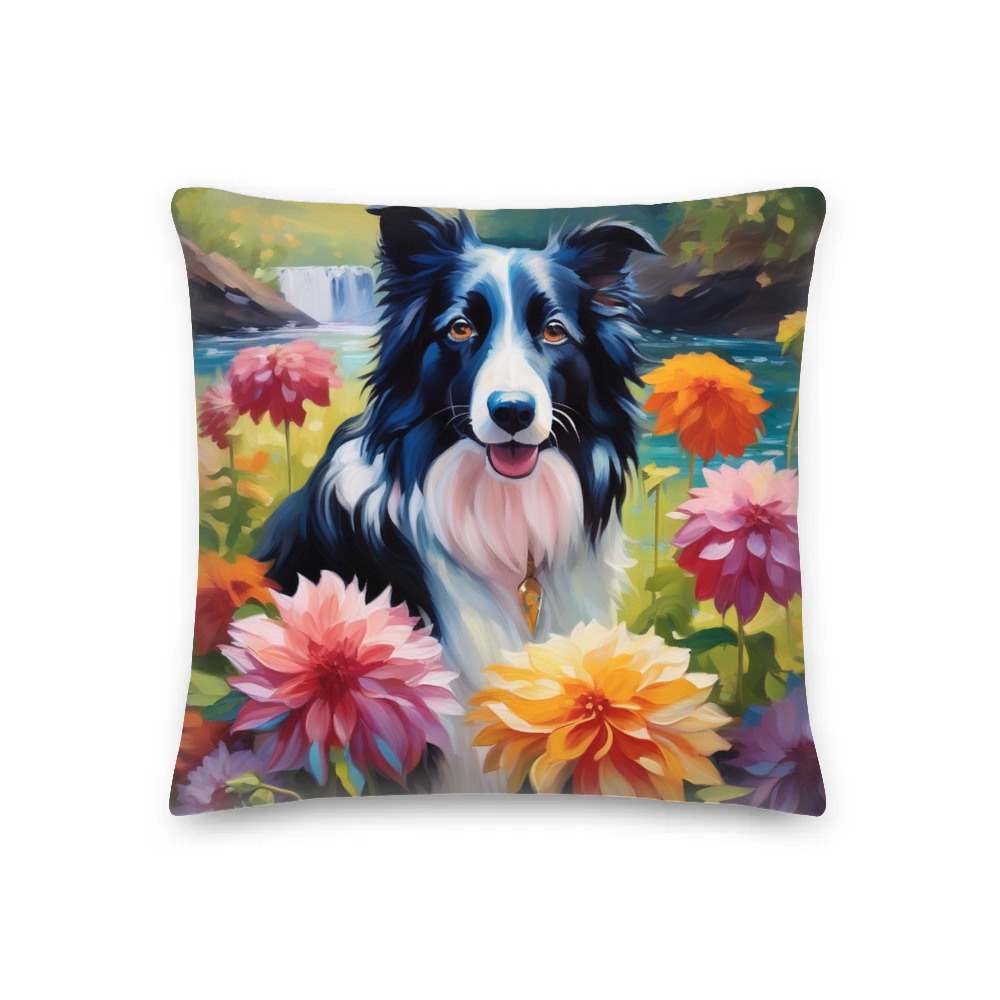 PugMug Custom Border Collie Premium Pillow