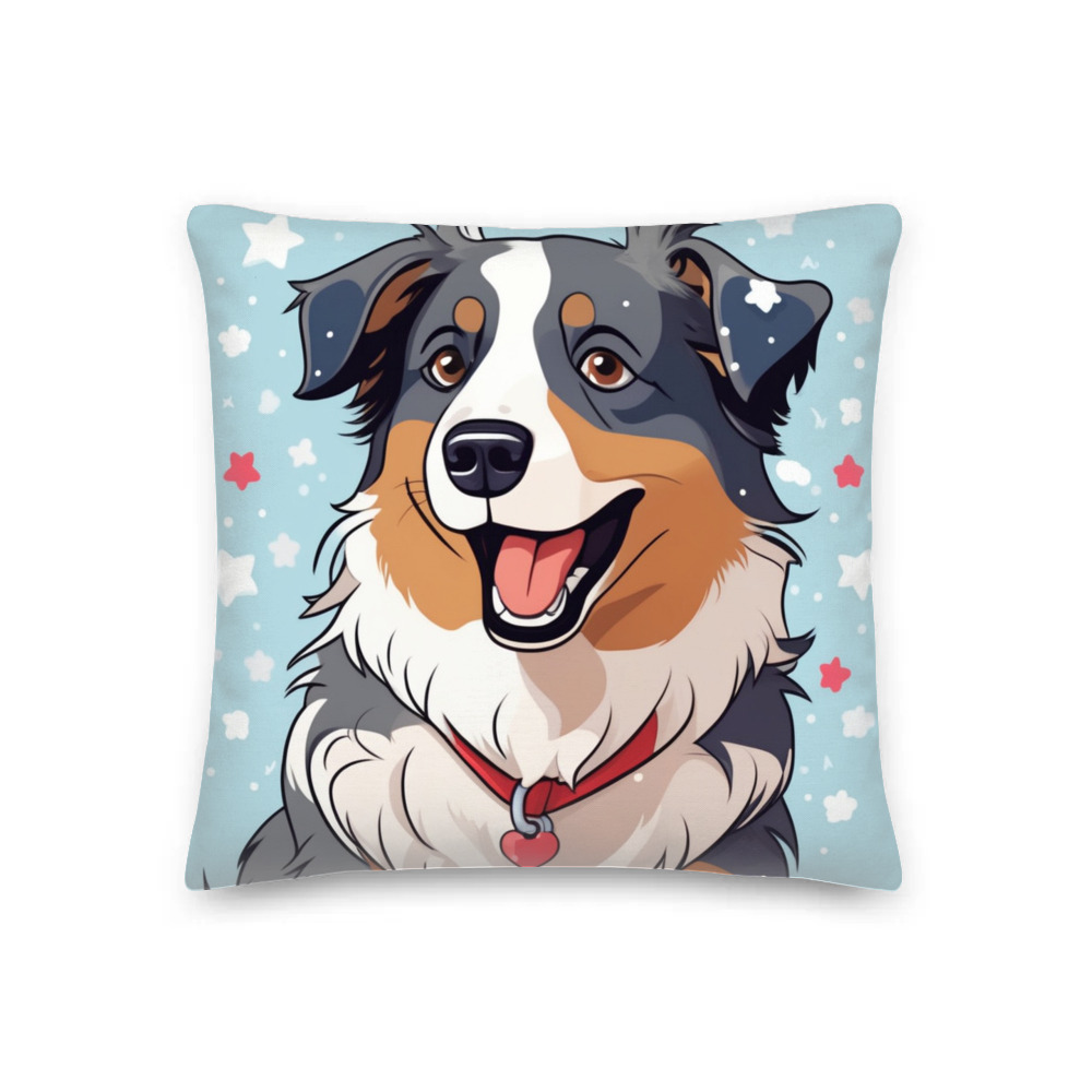 PugMug Custom Australian Shepherd Dog Premium Pillow