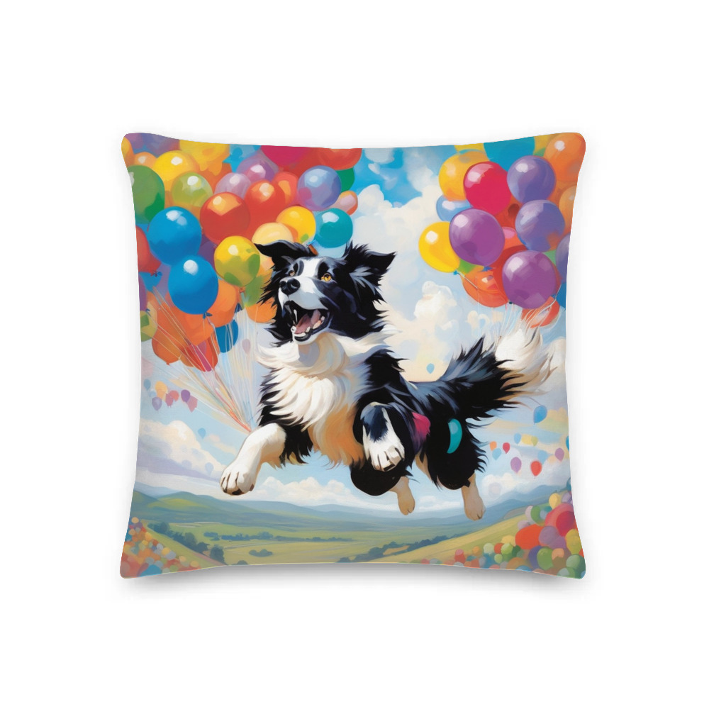 PugMug Custom Border Collie Premium Pillow
