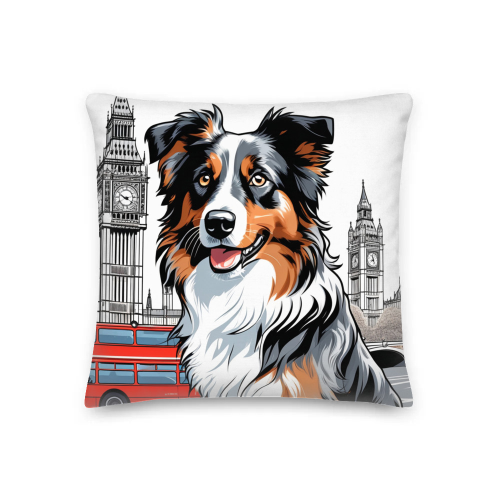 PugMug Custom Australian Shepherd Dog Premium Pillow