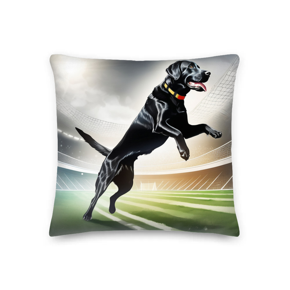 PugMug Custom Black Labrador Retriever Premium Pillow