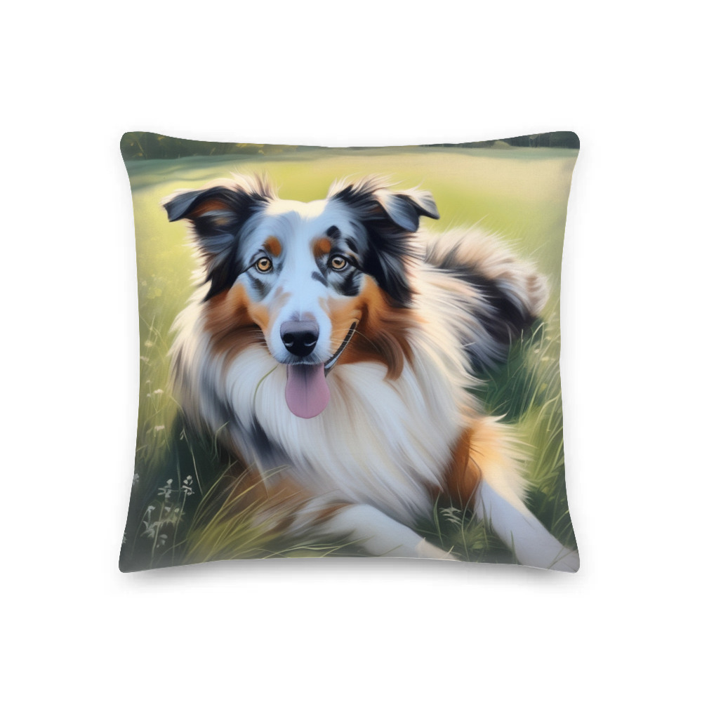 PugMug Custom Australian Shepherd Dog Premium Pillow