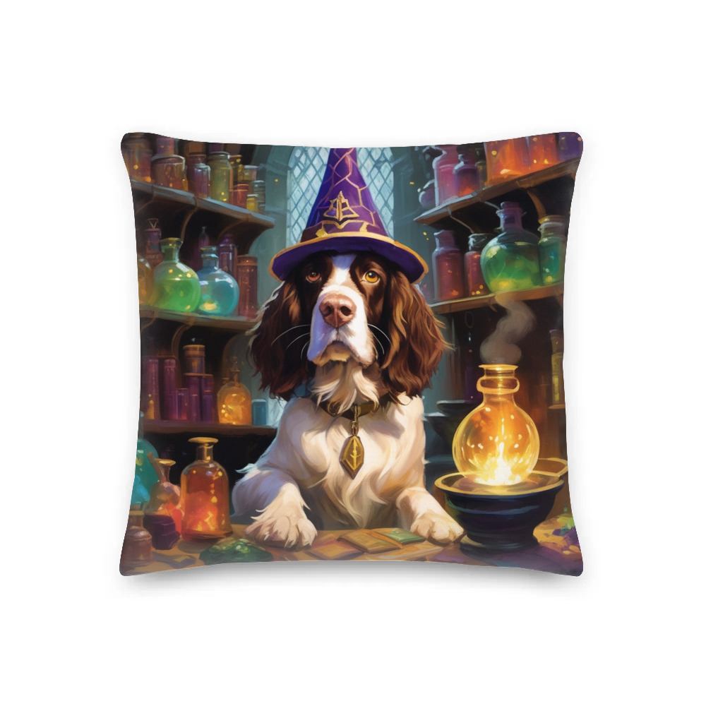 PugMug Custom English Springer Spaniel Premium Pillow
