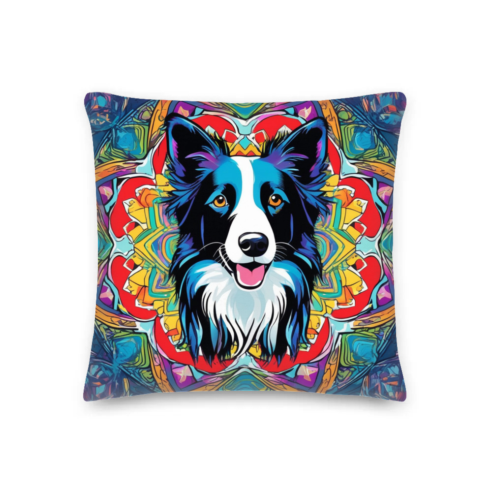 PugMug Custom Border Collie Premium Pillow