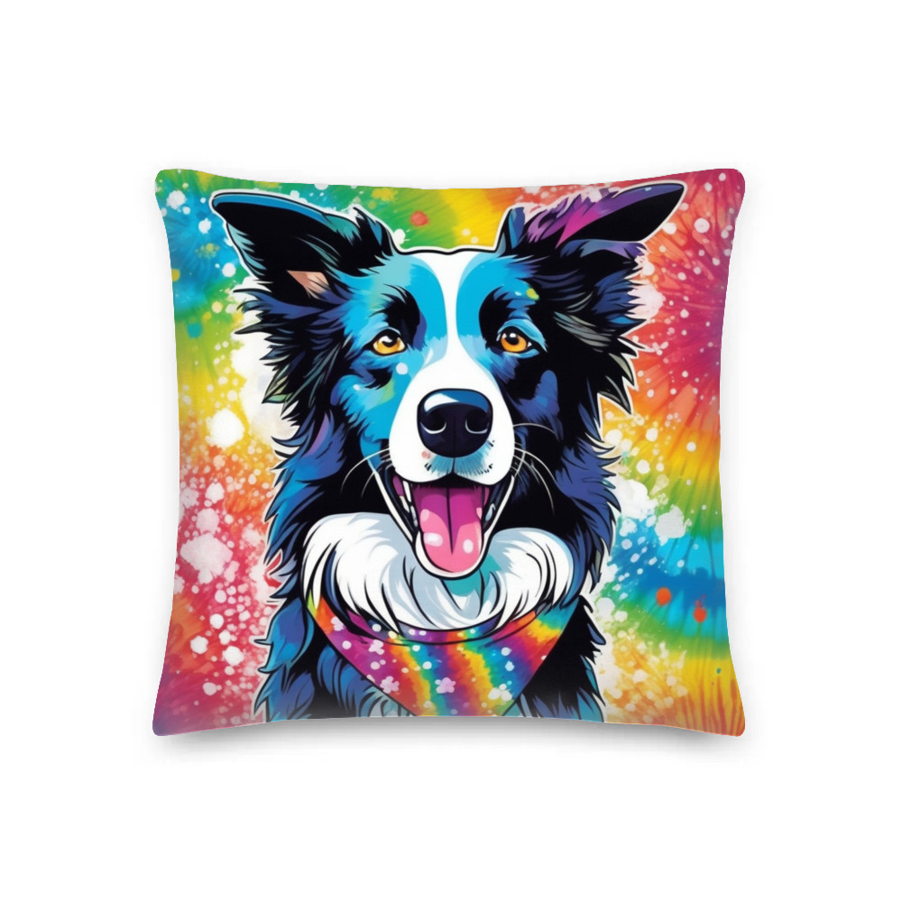 PugMug Custom Border Collie Premium Pillow