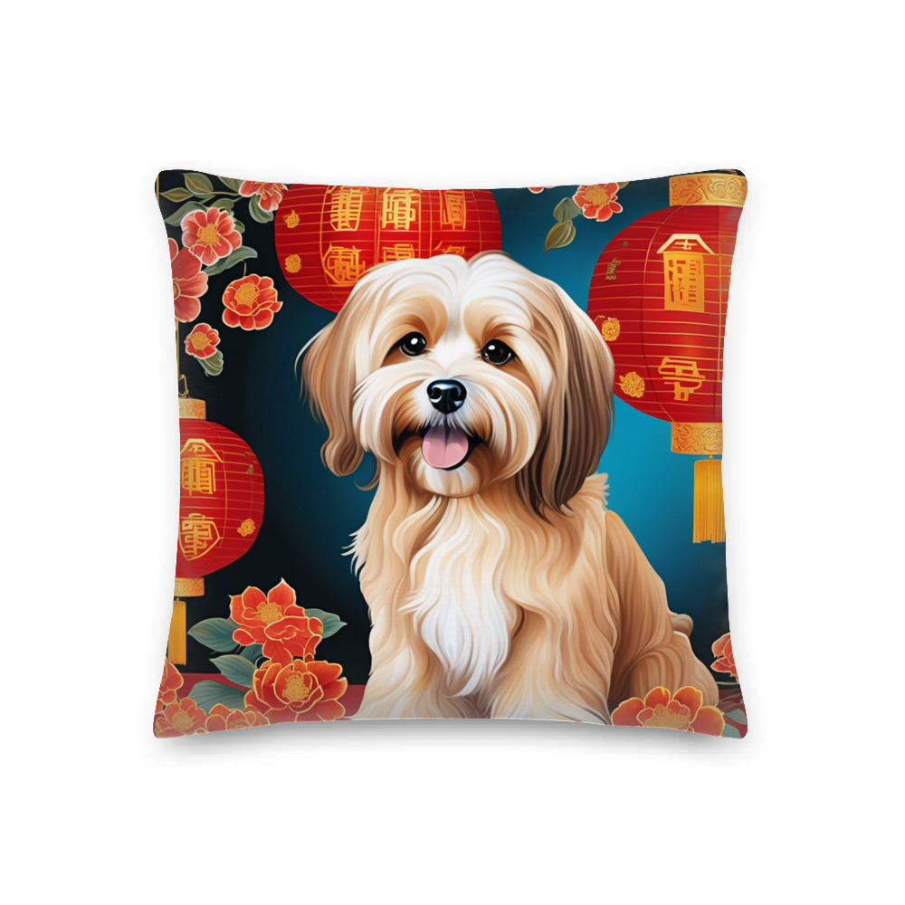 PugMug Custom Tan Havanese Dog Premium Pillow