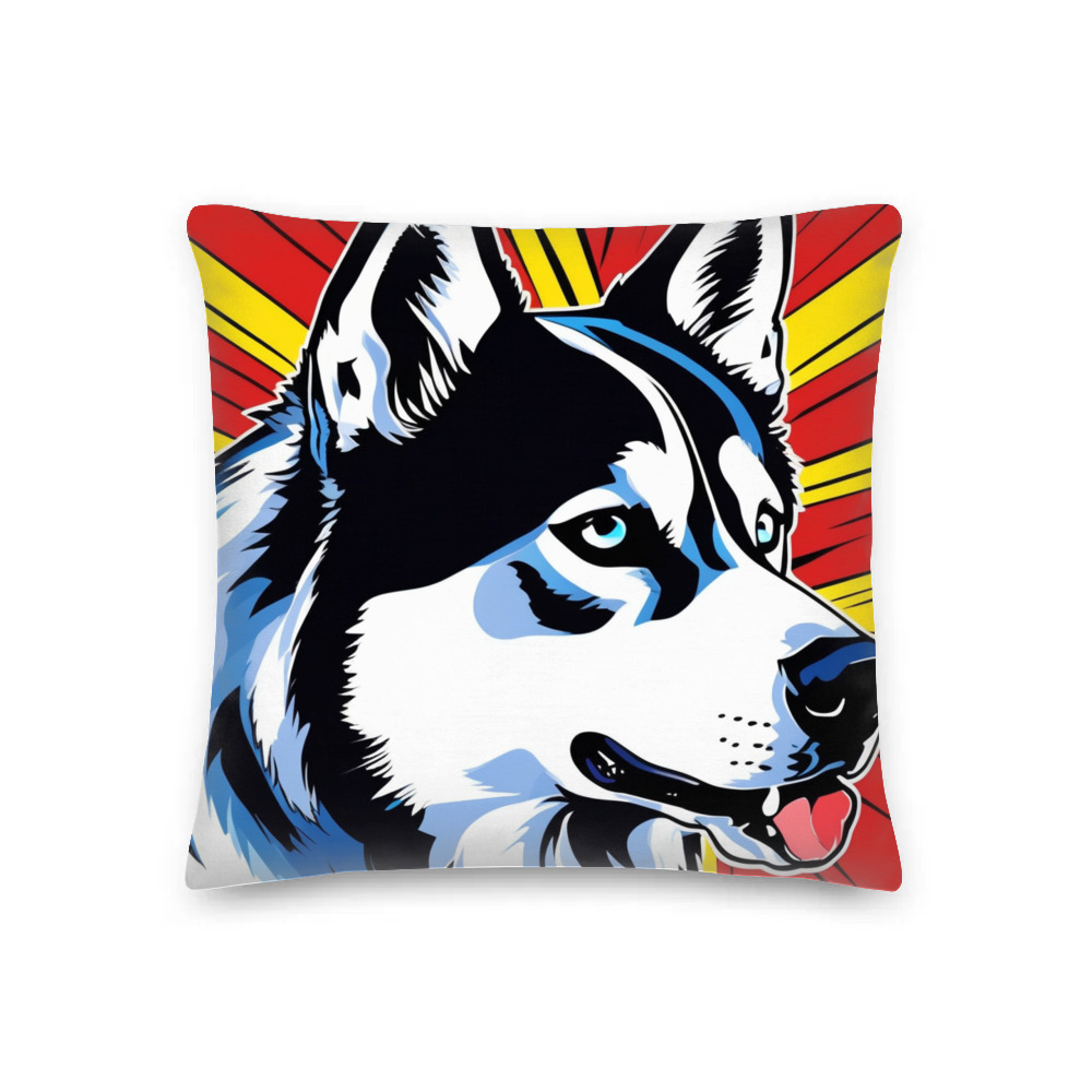 PugMug Custom Siberian Husky Premium Pillow
