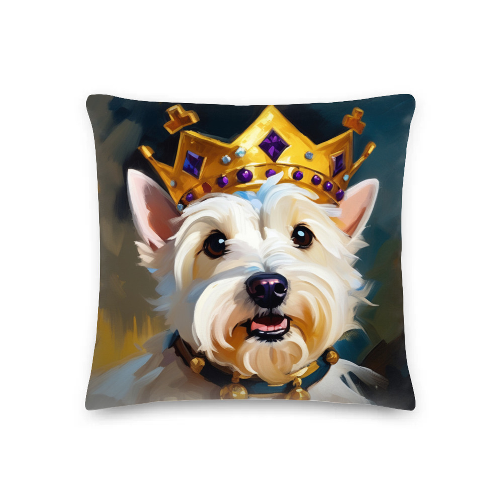 PugMug Custom West Highland White Terrier Premium Pillow