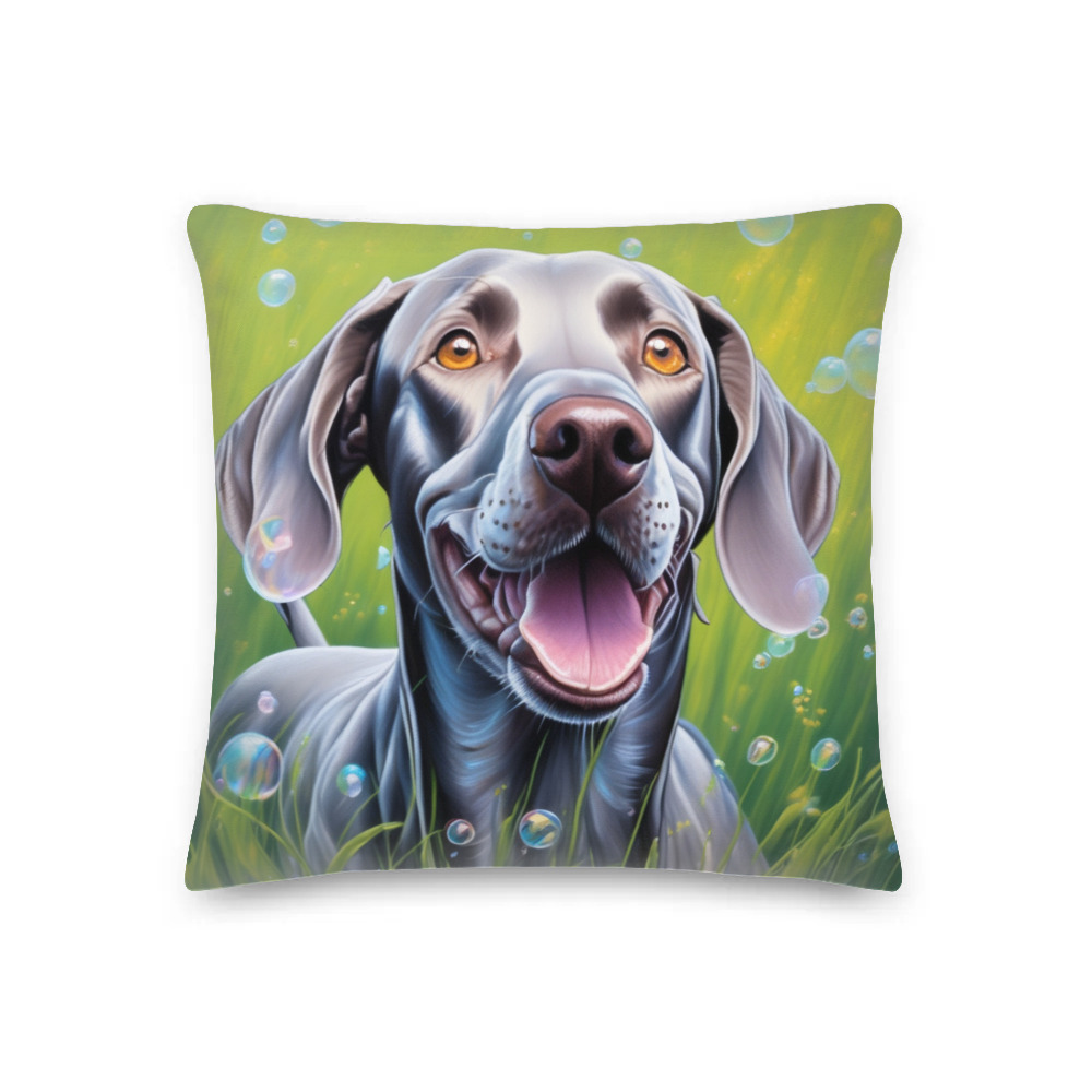 PugMug Custom Weimaraner Premium Pillow