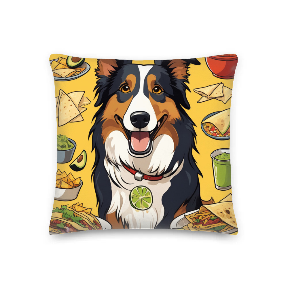 PugMug Custom Collie Premium Pillow