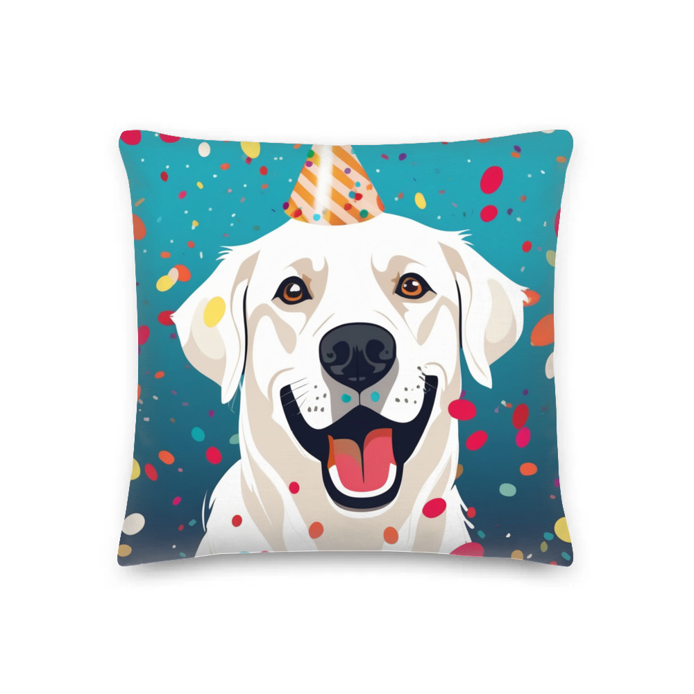 PugMug Custom White Labrador Retriever Premium Pillow
