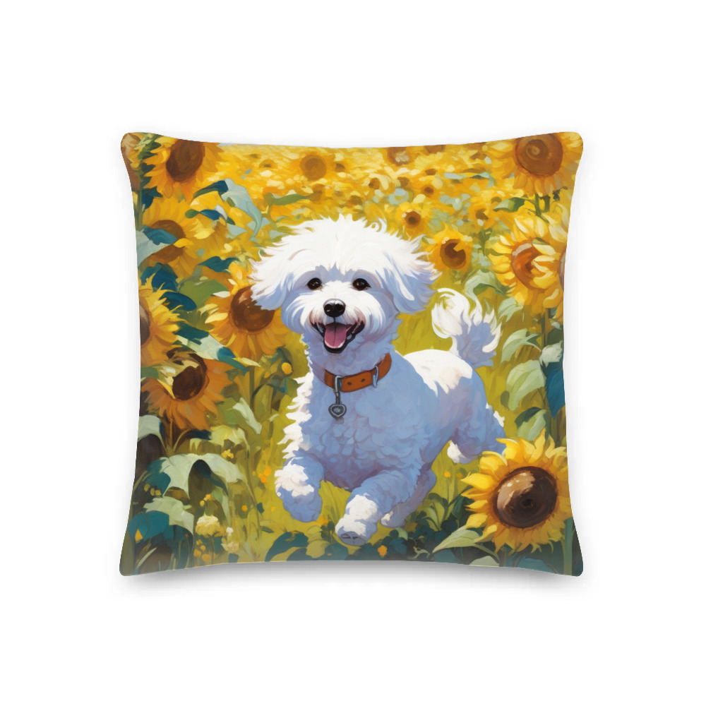 PugMug Custom Bichons Frise Premium Pillow