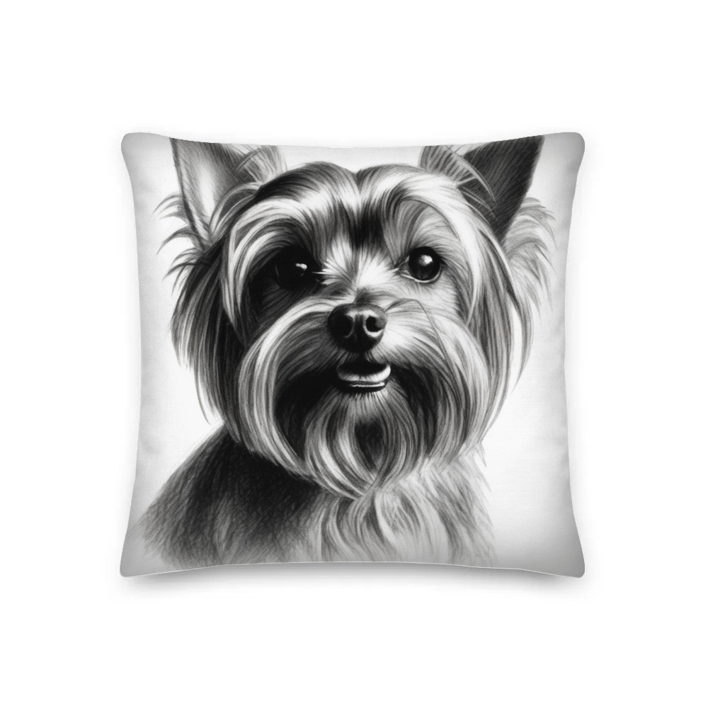 PugMug Custom Yorkshire Terrier Premium Pillow