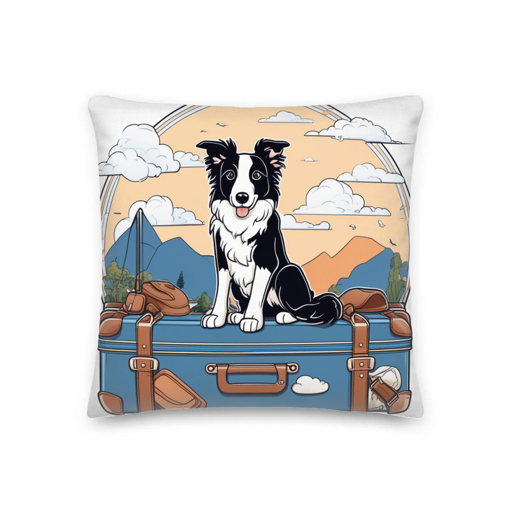 PugMug Custom Border Collie Premium Pillow