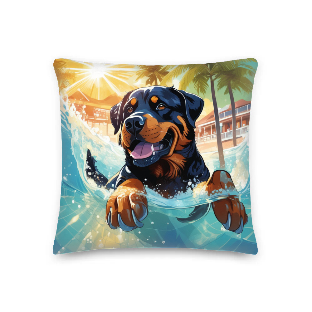 PugMug Custom Rottweiler Premium Pillow