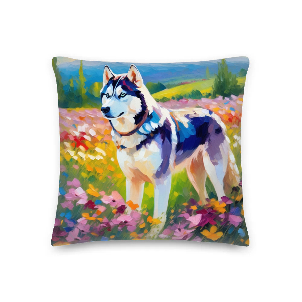PugMug Custom Siberian Husky Premium Pillow