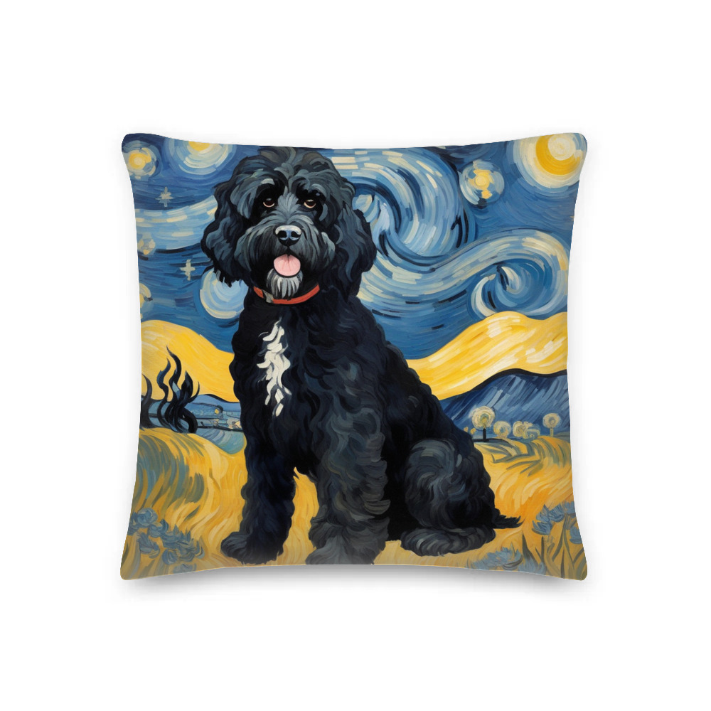 PugMug Custom Portuguese Water Dog Premium Pillow