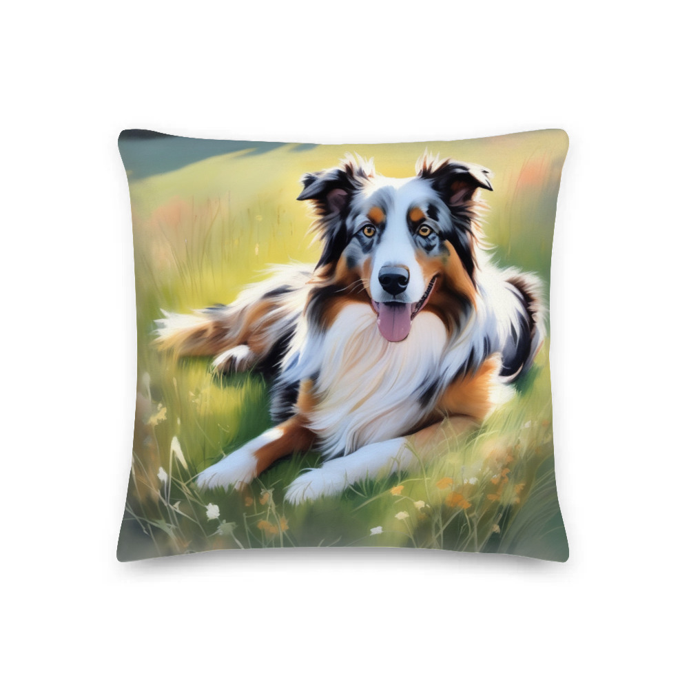PugMug Custom Australian Shepherd Dog Premium Pillow