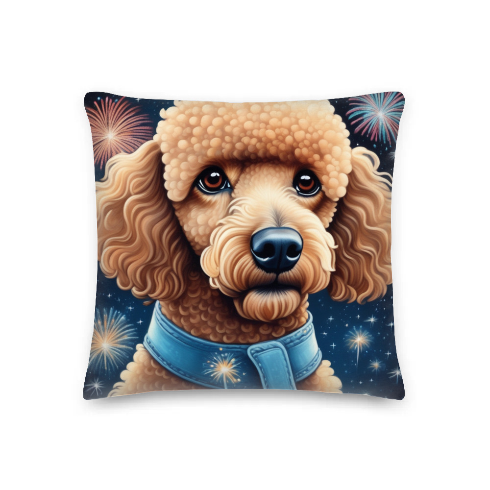 PugMug Custom Tan Poodle Premium Pillow