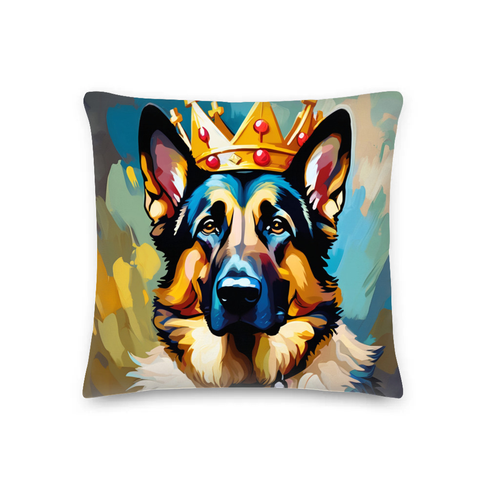 PugMug Custom German Shepherd Dog Premium Pillow
