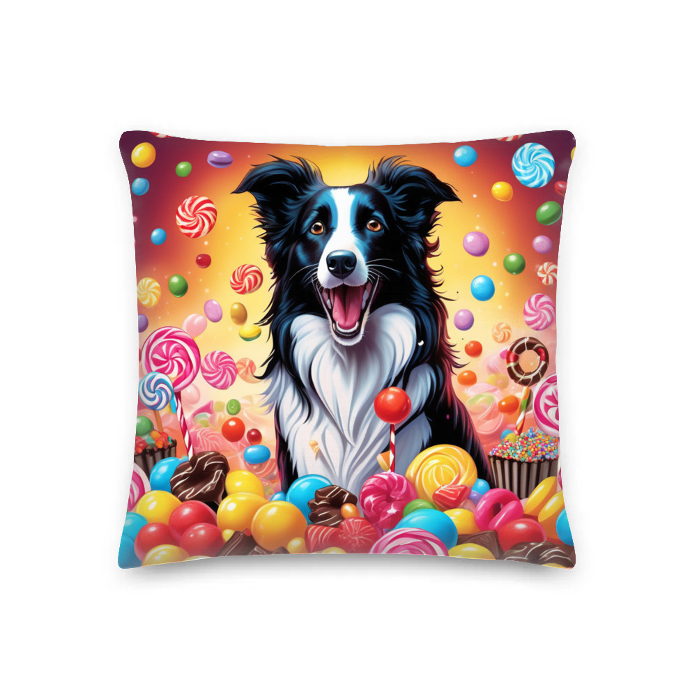 PugMug Custom Border Collie Premium Pillow