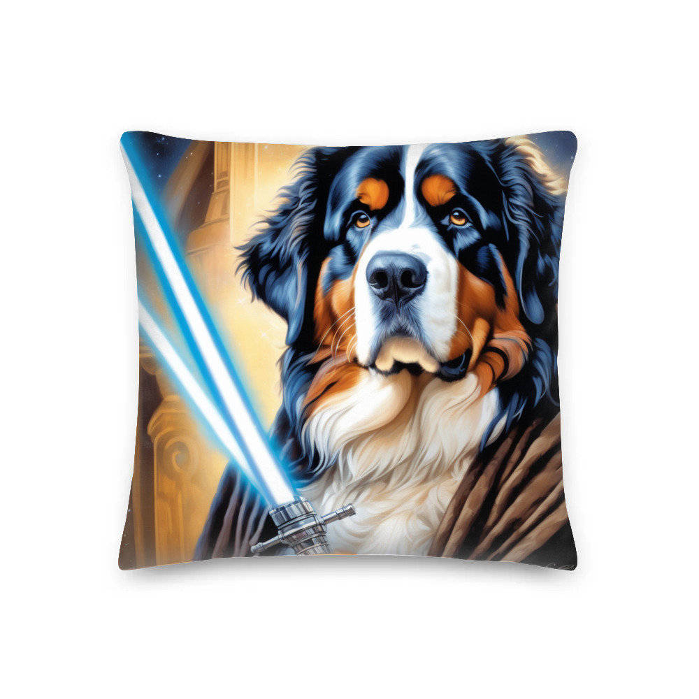 PugMug Custom Bernese Mountain Dog Premium Pillow