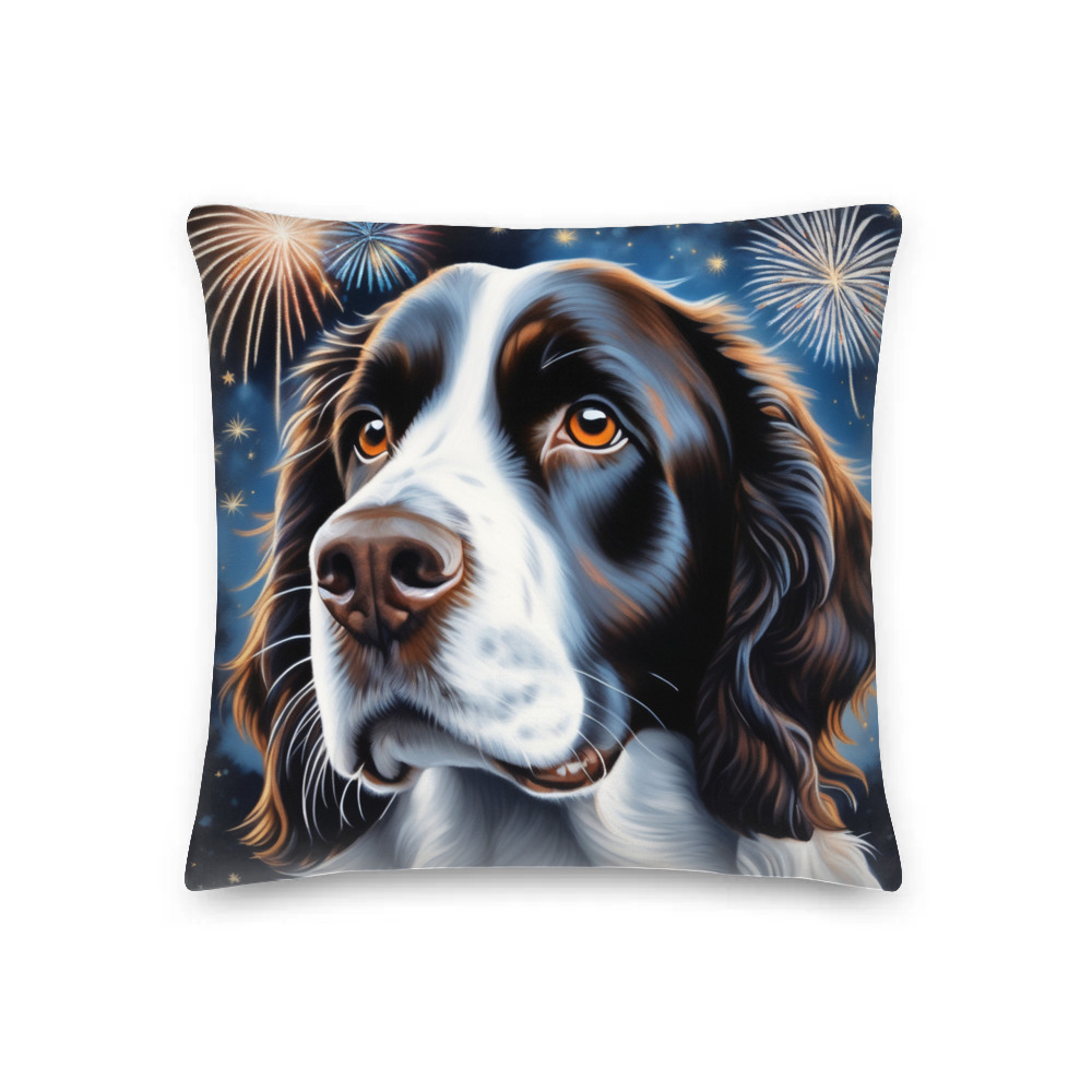 PugMug Custom English Springer Spaniel Premium Pillow